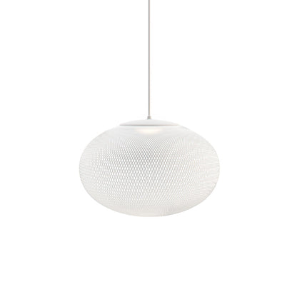 Mesh Shell Black White LED Multi-Light Pendant