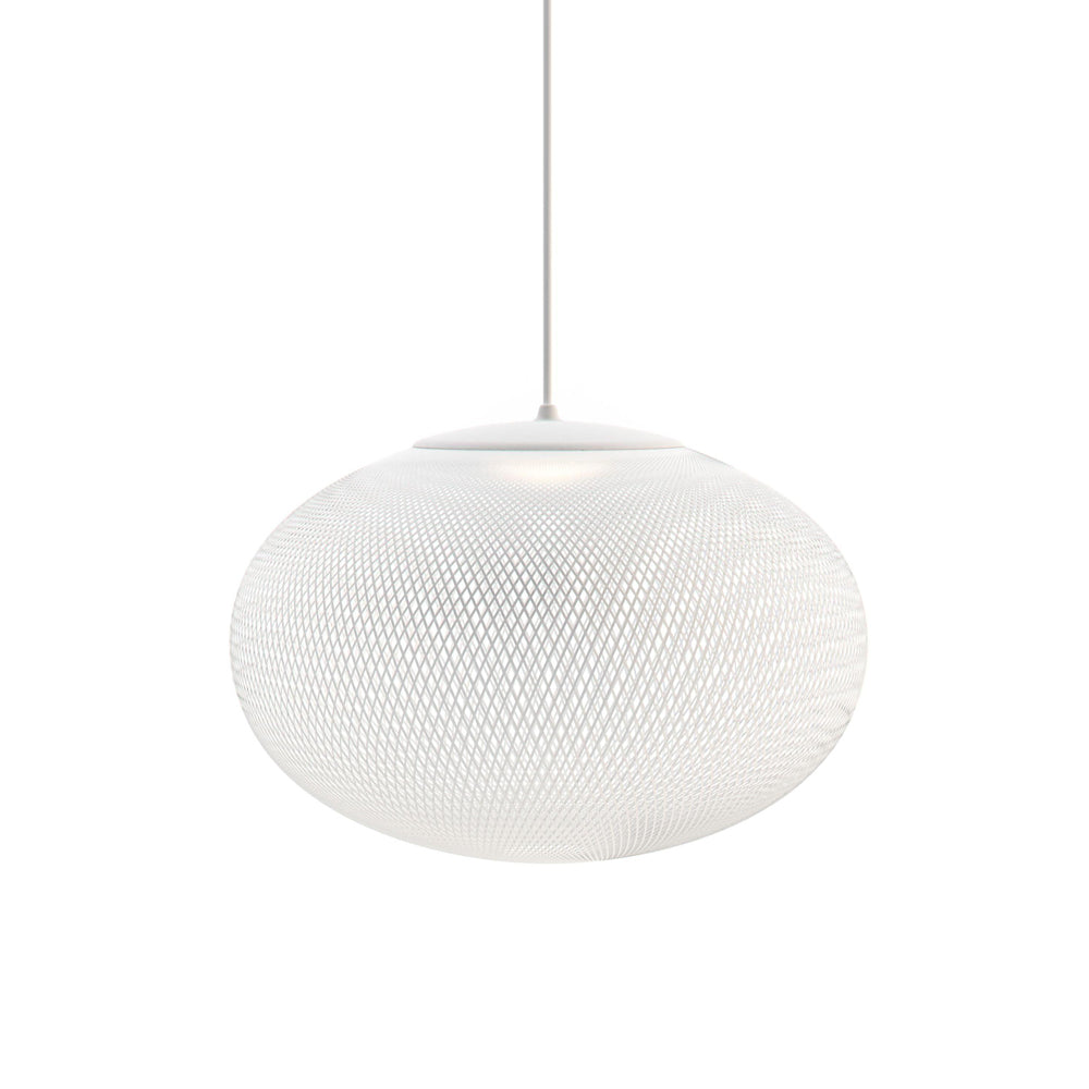 Mesh Shell Black White LED Multi-Light Pendant