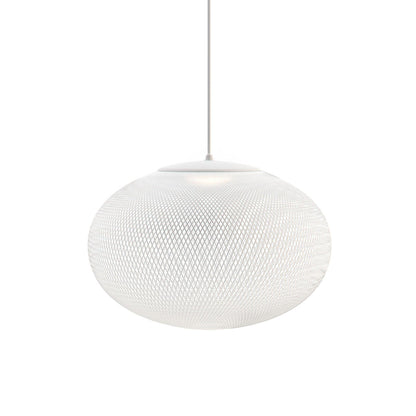 Mesh Shell Black White LED Multi-Light Pendant