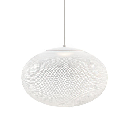 Mesh Shell Black White LED Multi-Light Pendant