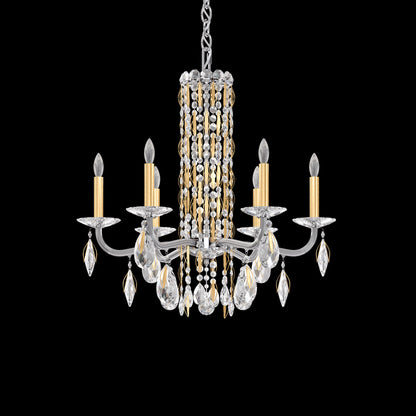 Metal Disc Crystal Cascade Heritage Chandelier