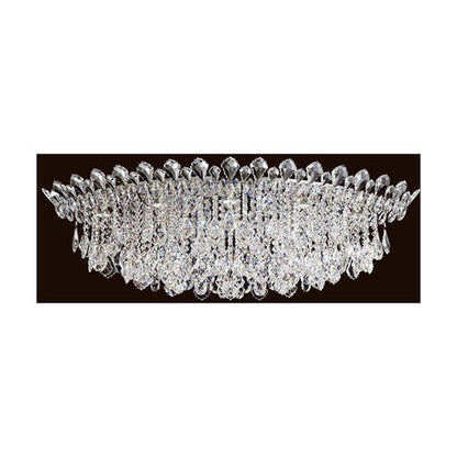 Mineral Strand Clear Heritage Crystal Flush Mount