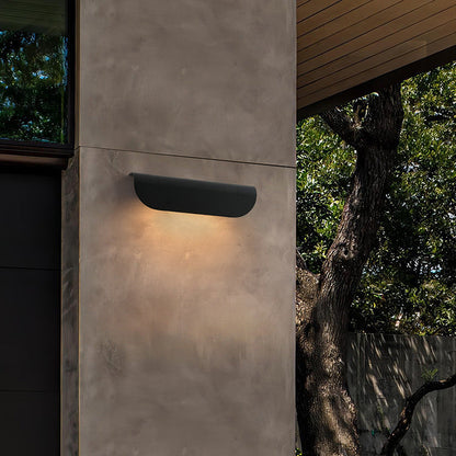 Minimalist Waterproof Outdoor Door Wall Light / Warm White Light / Sand White 10W