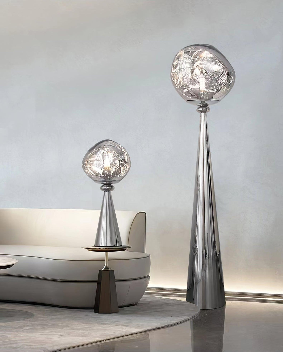 Mirrormelt Sculptural Table Lamp