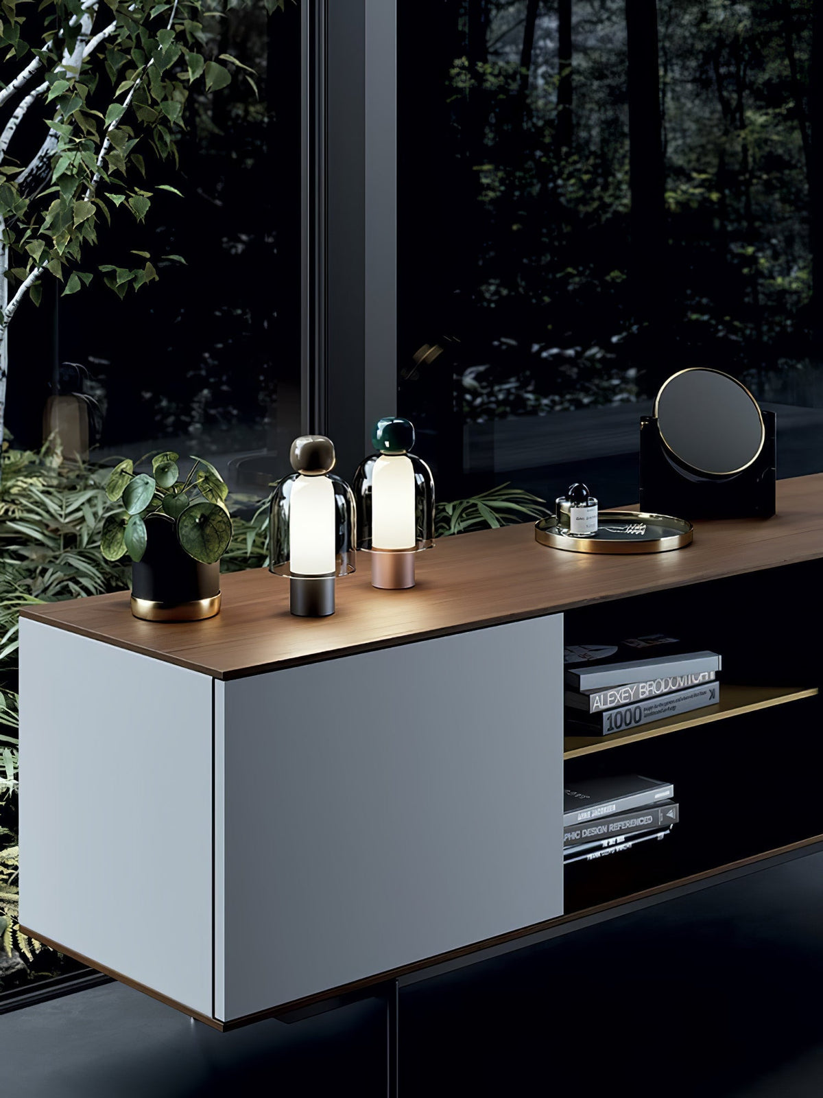 Mirthglass Multi-Color Rechargeable Table Lamp