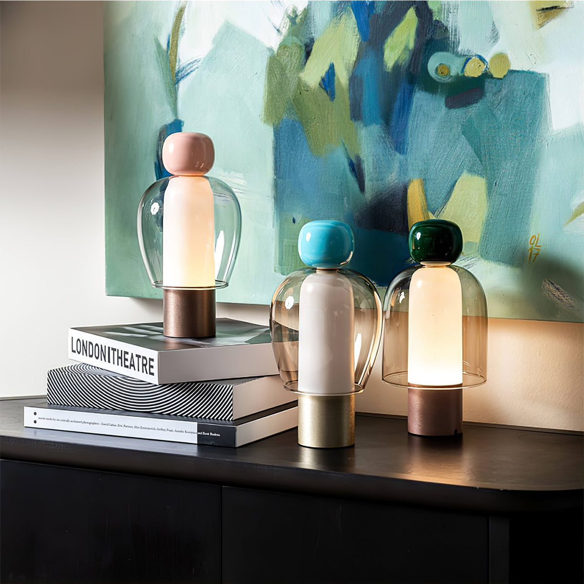 Mirthglass Multi-Color Rechargeable Table Lamp