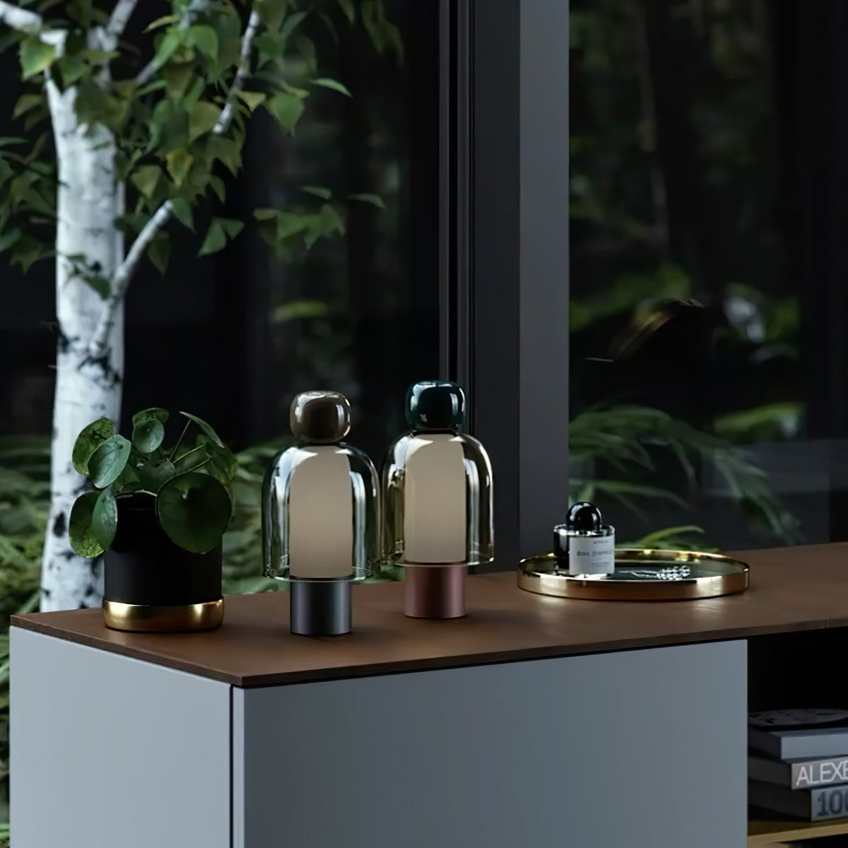 Mirthglass Multi-Color Rechargeable Table Lamp