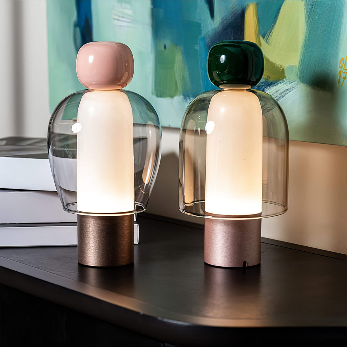 Mirthglass Multi-Color Rechargeable Table Lamp