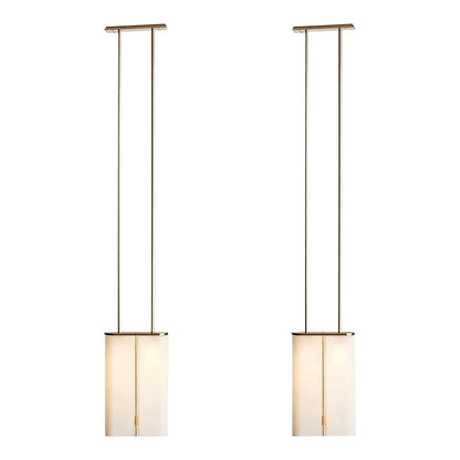 Mistral White Mouth-Blown Glass Pendant
