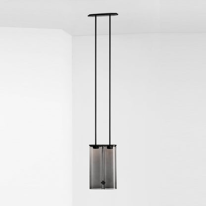 Mistral White Mouth-Blown Glass Pendant