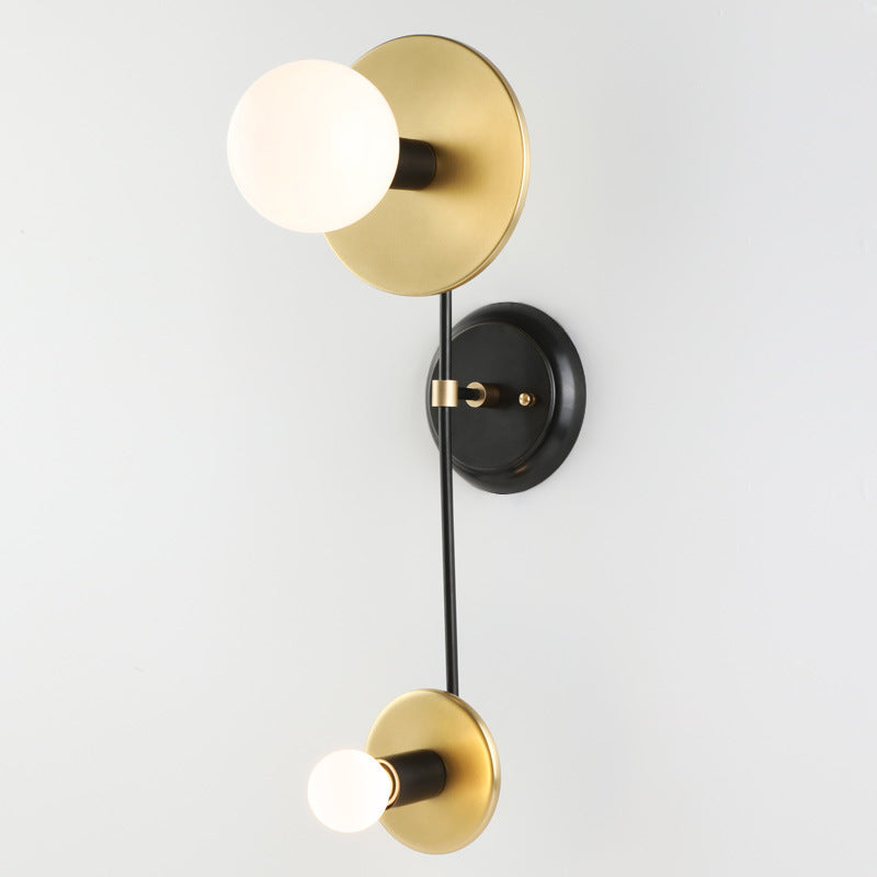 Modern Copper Bedside Wall Light / Gold
