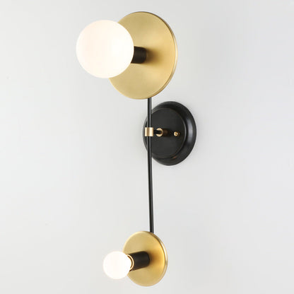 Modern Copper Bedside Wall Light / Gold