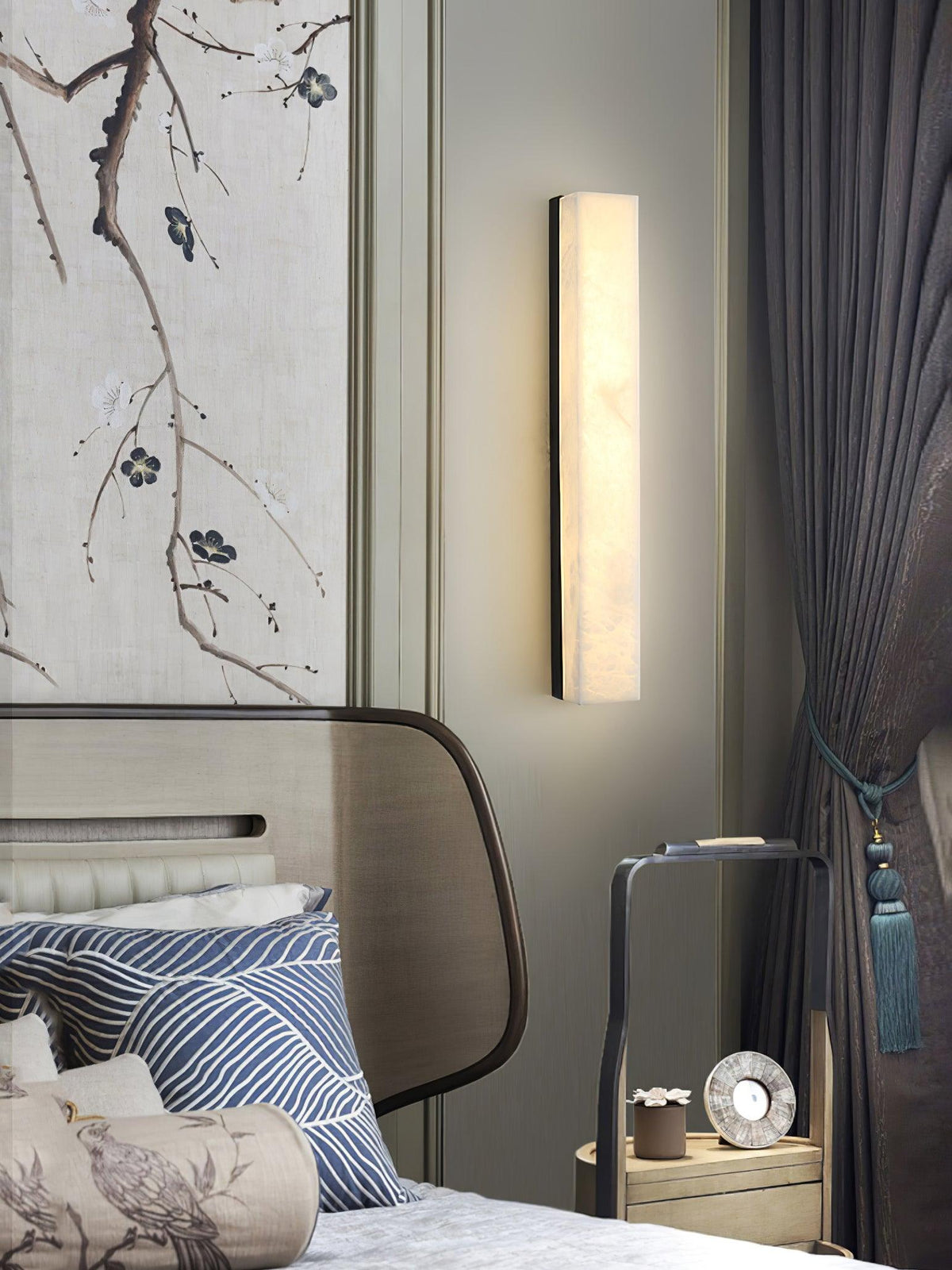 Monolith Brass Alabaster Wall Light