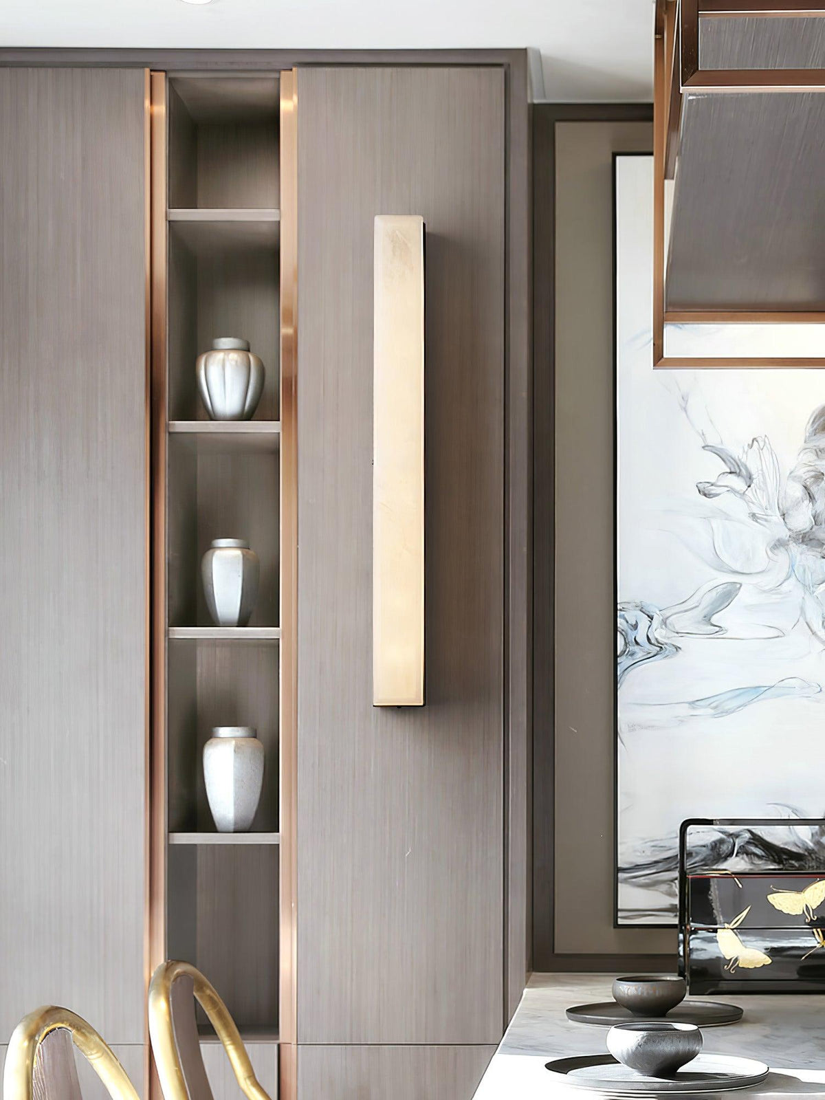 Monolith Brass Alabaster Wall Light