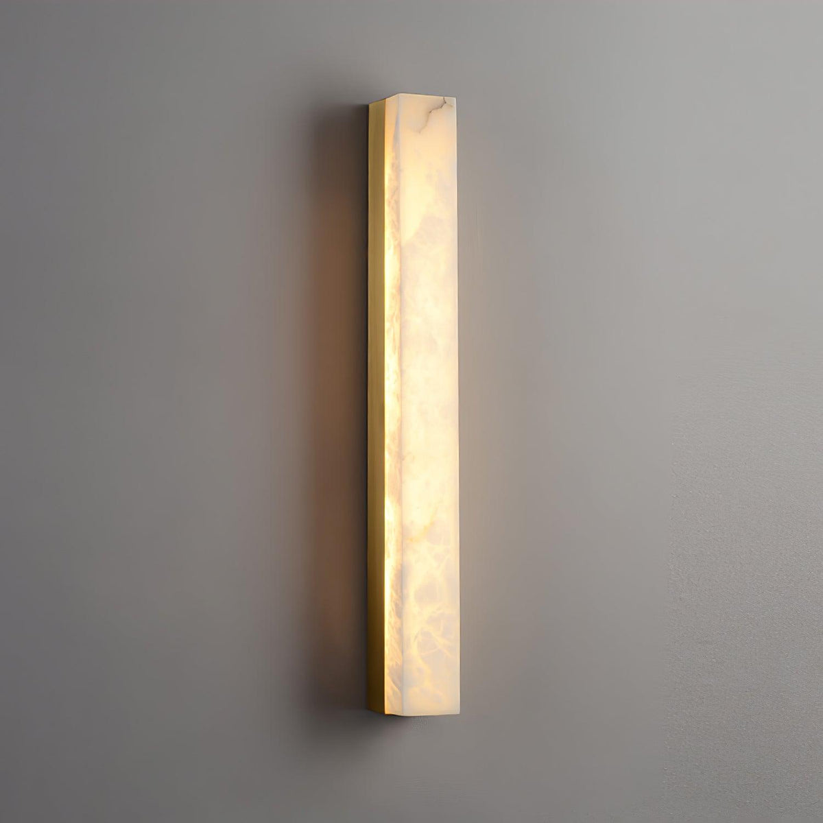 Monolith Brass Alabaster Wall Light