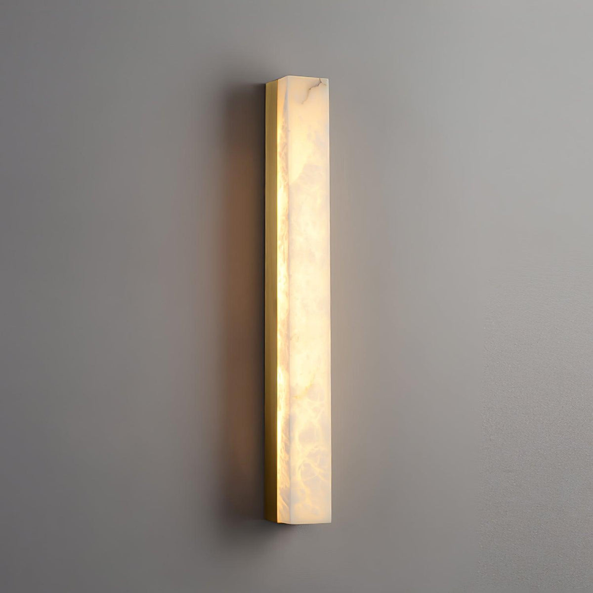 Monolith Brass Alabaster Wall Light