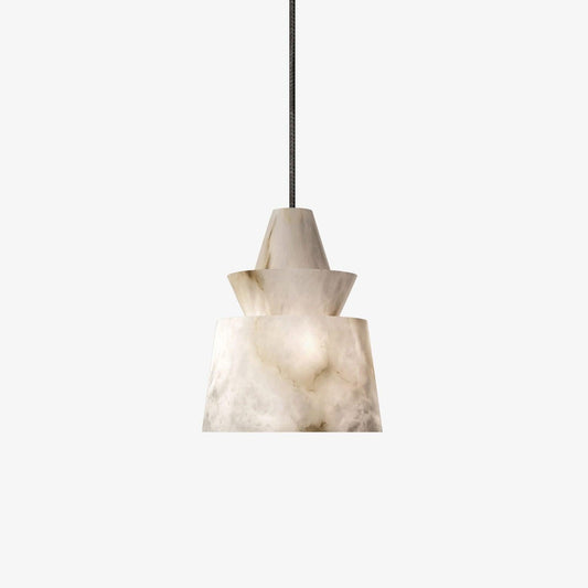 Monument White Alabaster Pendant