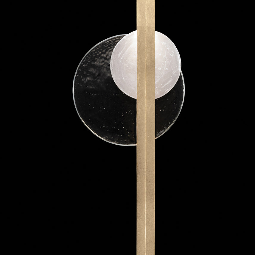 Moonphase Glass Linear Wall Sconce