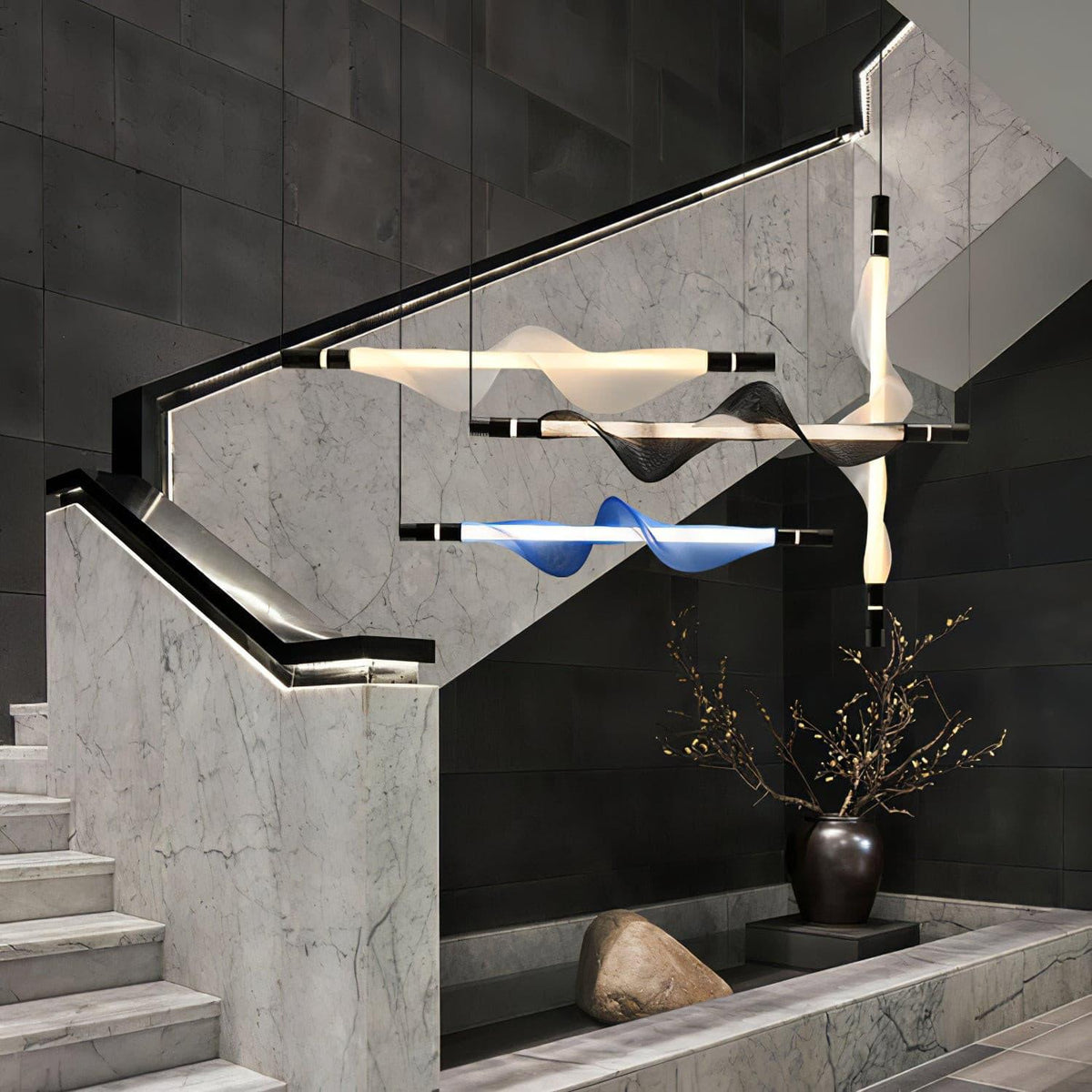 Morphair Black Gold LED Pendant