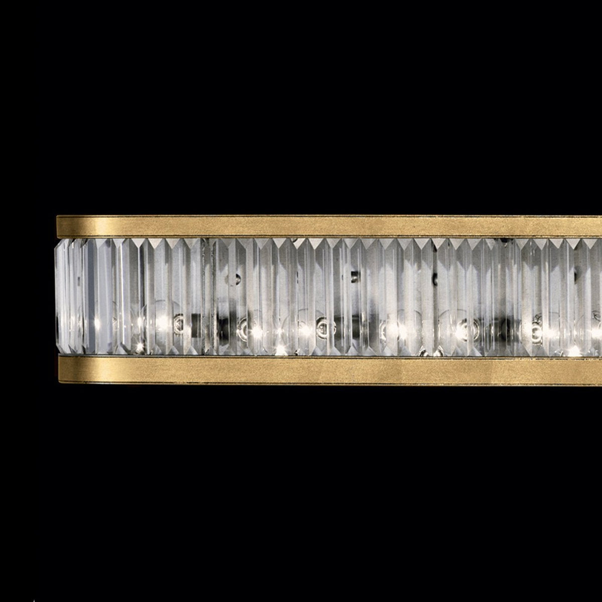 Multifacet Gold Silver Crystal Panel Wall Sconce