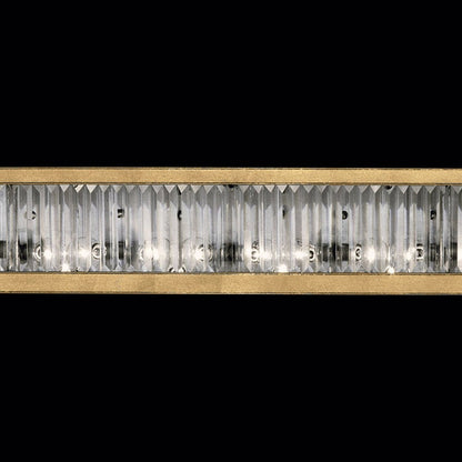 Multifacet Gold Silver Crystal Panel Wall Sconce