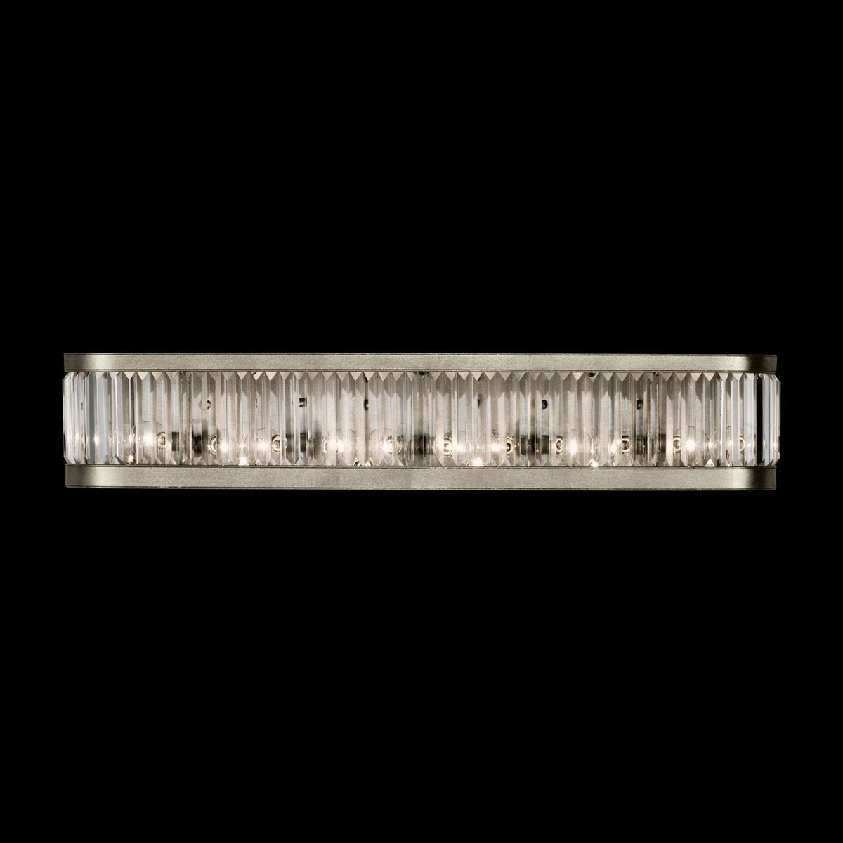 Multifacet Gold Silver Crystal Panel Wall Sconce
