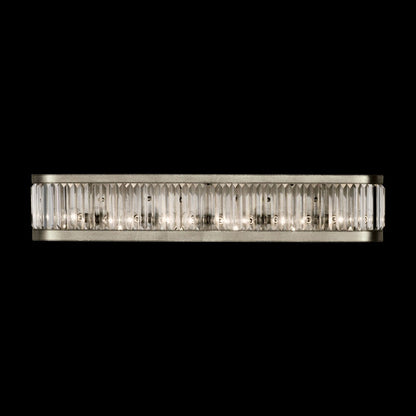 Multifacet Gold Silver Crystal Panel Wall Sconce