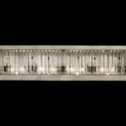 Multifacet Gold Silver Crystal Panel Wall Sconce
