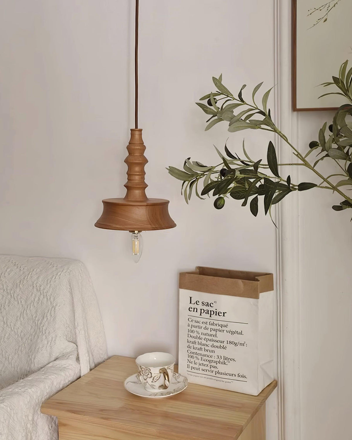 Neruka Walnut Wood Pendant