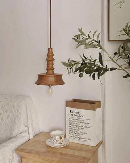 Neruka Walnut Wood Pendant