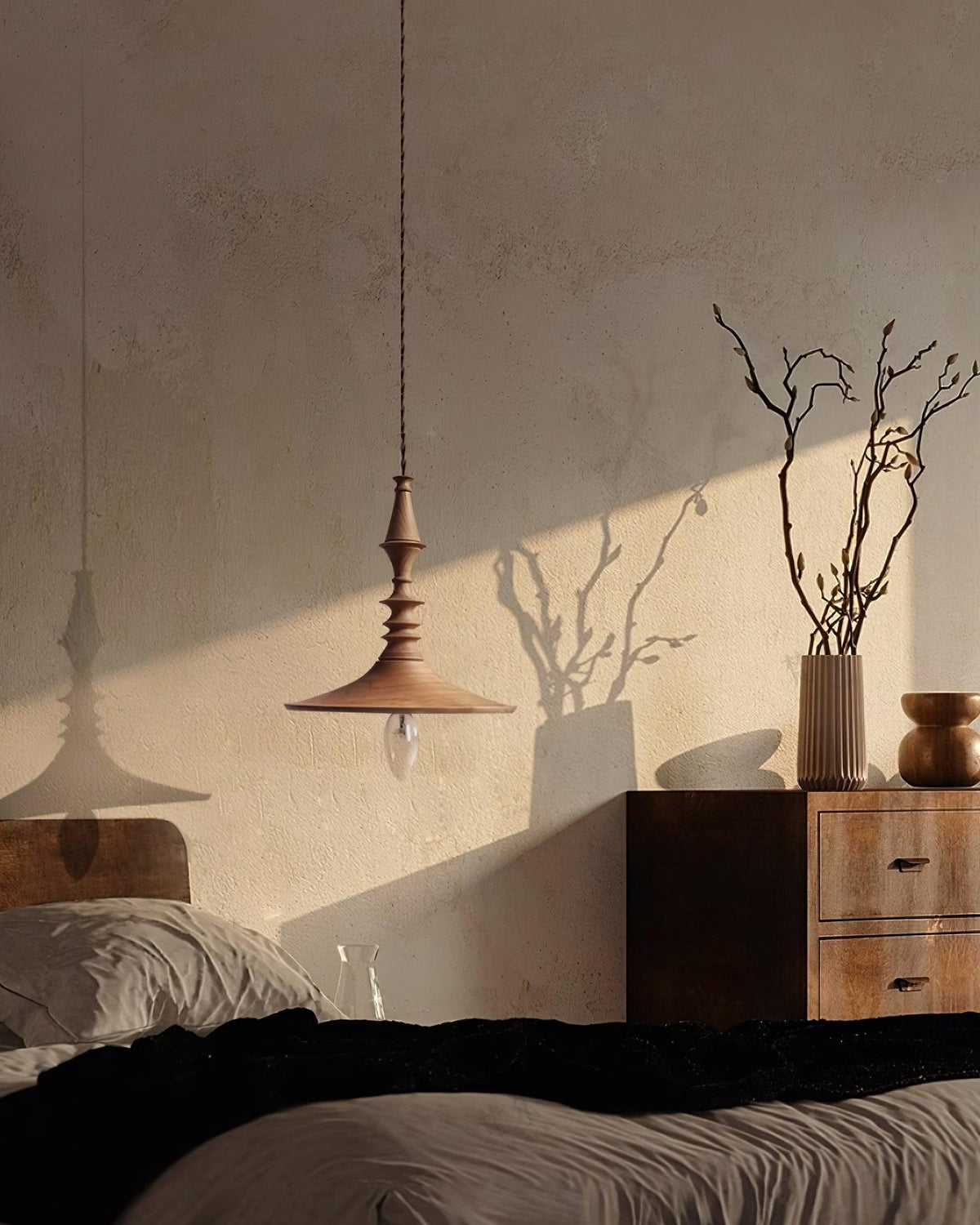 Neruka Walnut Wood Pendant