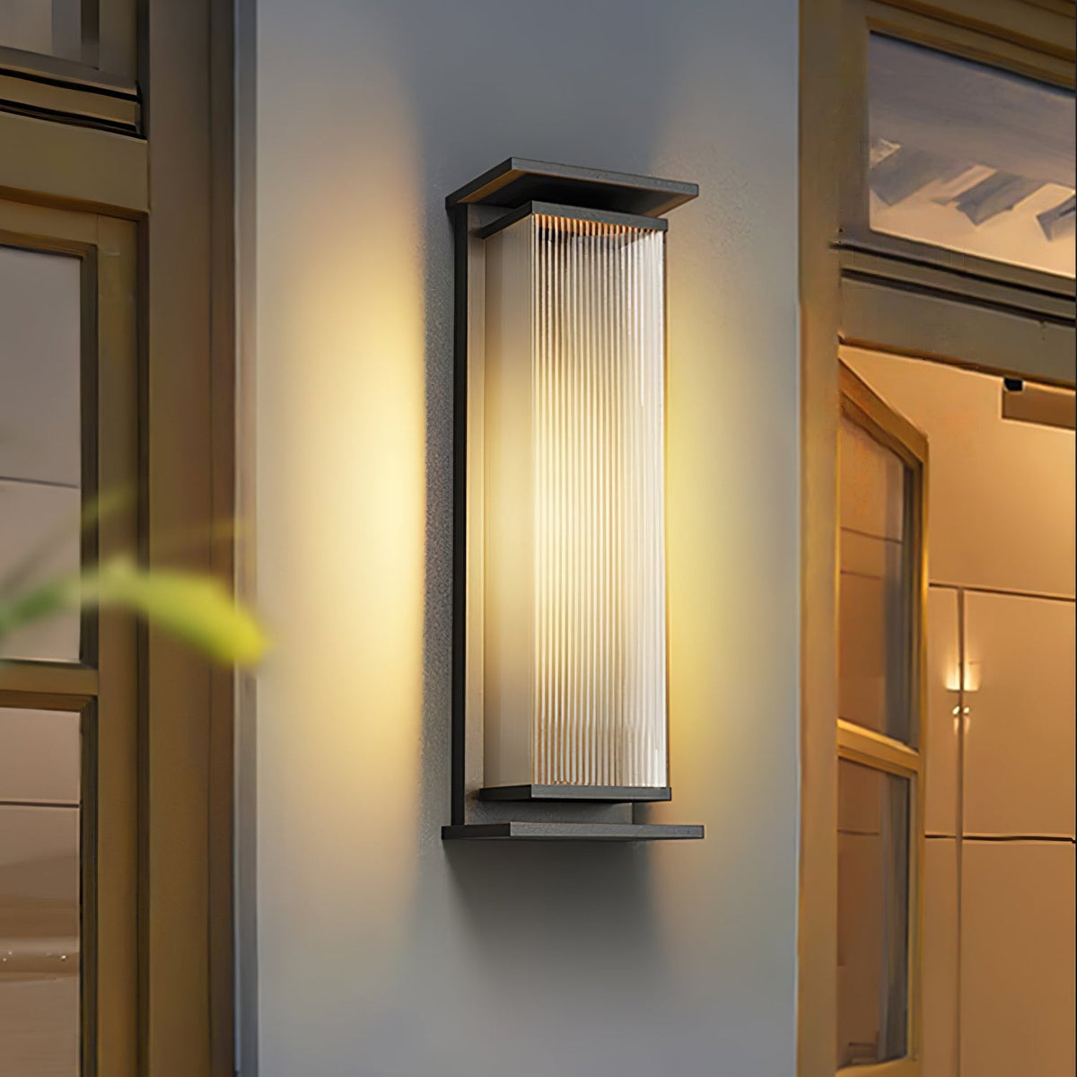 Rectangular Box Solar Outdoor Wall Lamp Outdoor Lighting
