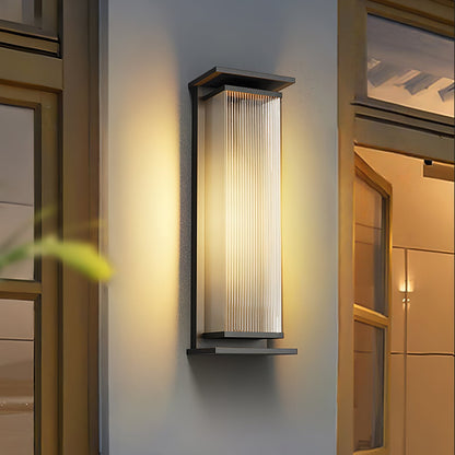 Rectangular Box Solar Outdoor Wall Lamp Outdoor Lighting