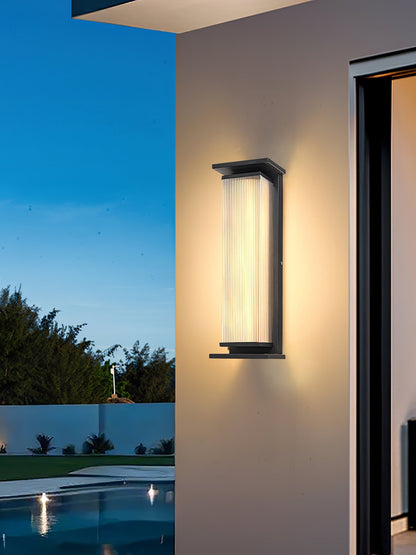 Rectangular Box Solar Outdoor Wall Lamp Outdoor Lighting