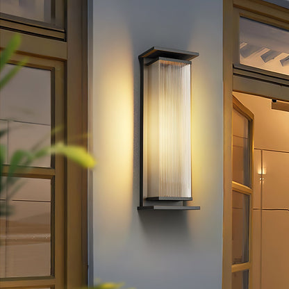 Rectangular Box Solar Outdoor Wall Lamp Outdoor Lighting