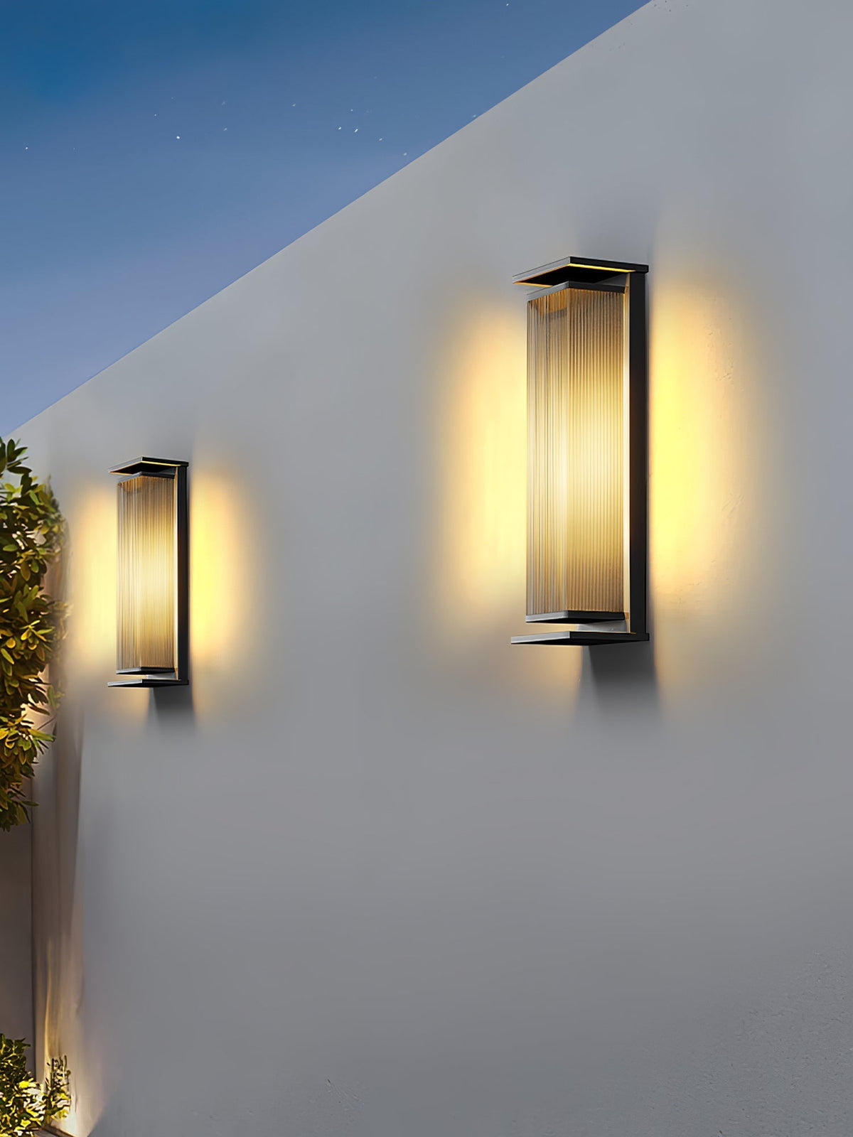 Rectangular Box Solar Outdoor Wall Lamp Outdoor Lighting