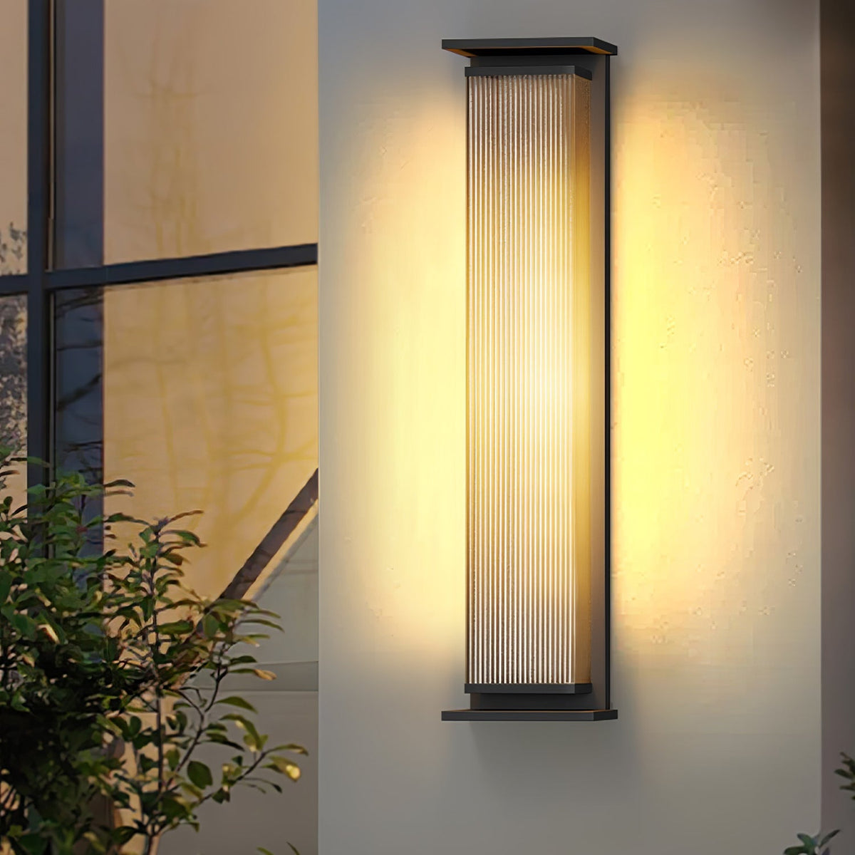 Rectangular Box Solar Outdoor Wall Lamp Outdoor Lighting