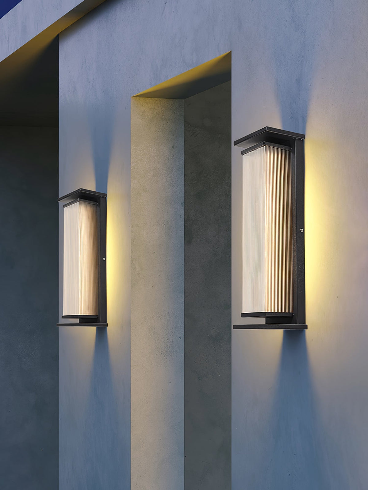Rectangular Box Solar Outdoor Wall Lamp Outdoor Lighting