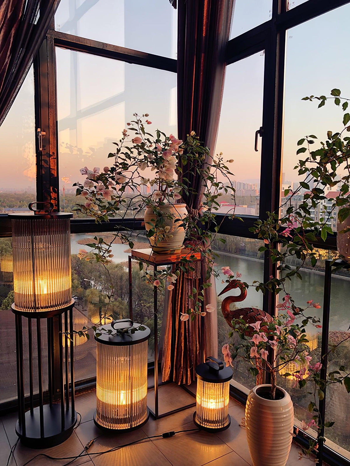 Lantern Garden Solar Outdoor Light Floor lamp