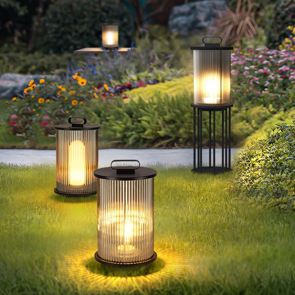 Lantern Garden Solar Outdoor Light Floor lamp