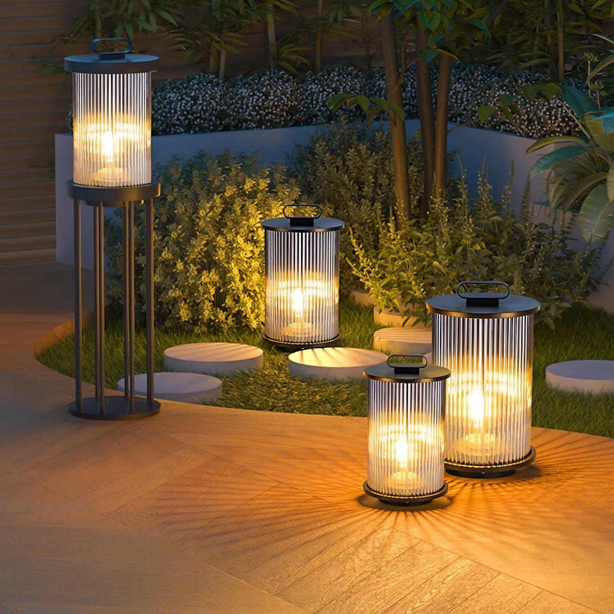 Lantern Garden Solar Outdoor Light Floor lamp