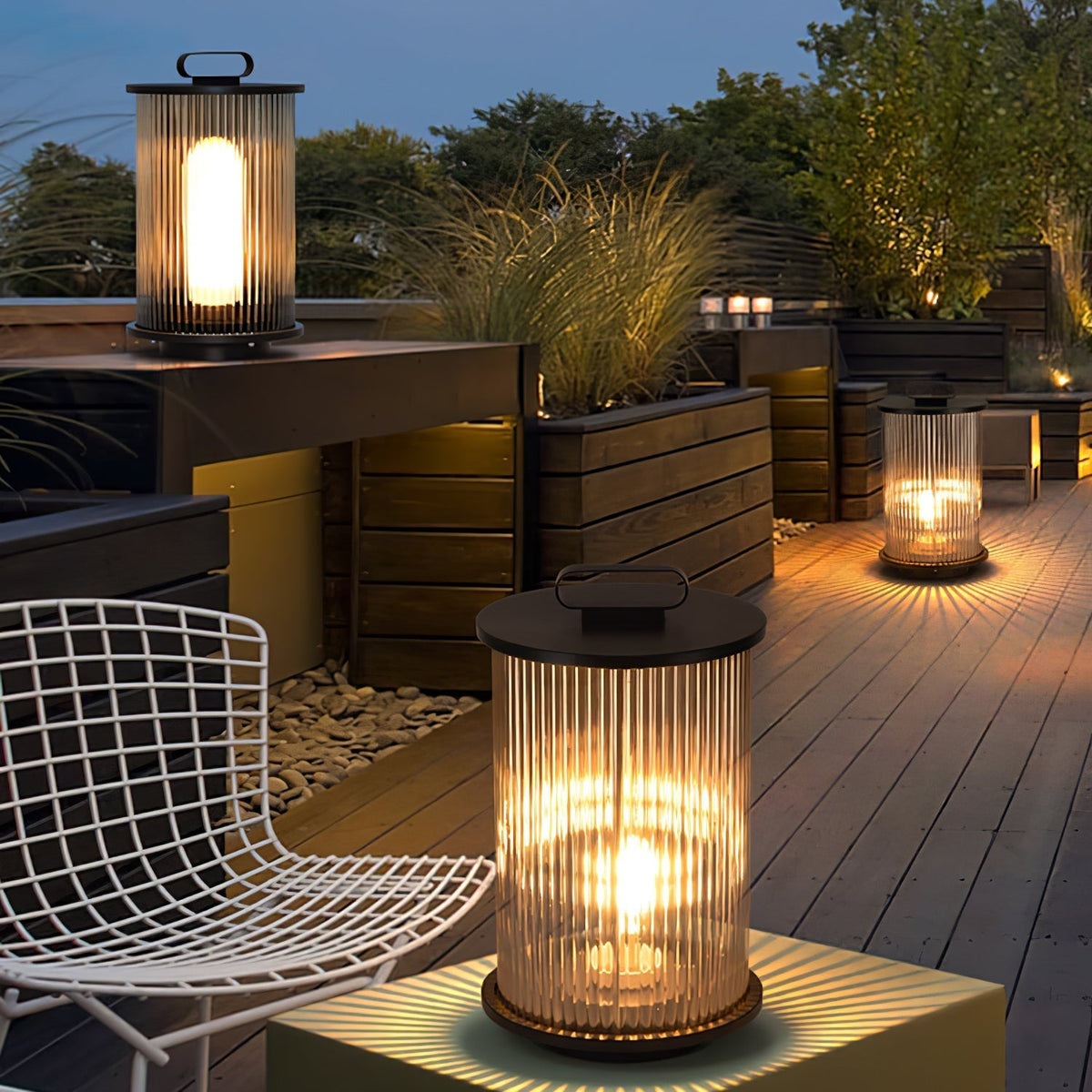 Lantern Garden Solar Outdoor Light Floor lamp