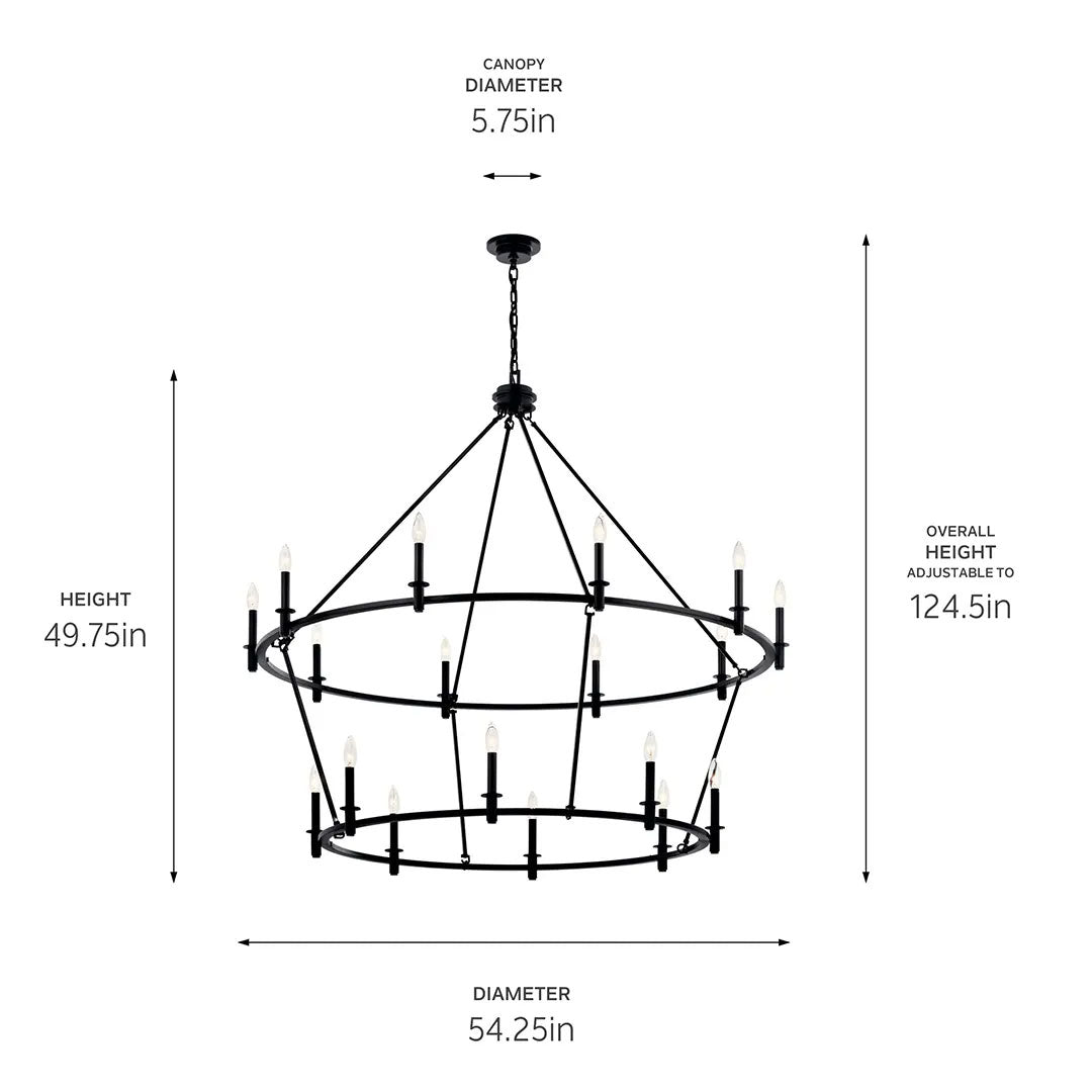 Noctis Tiered Candelabra Chandelier