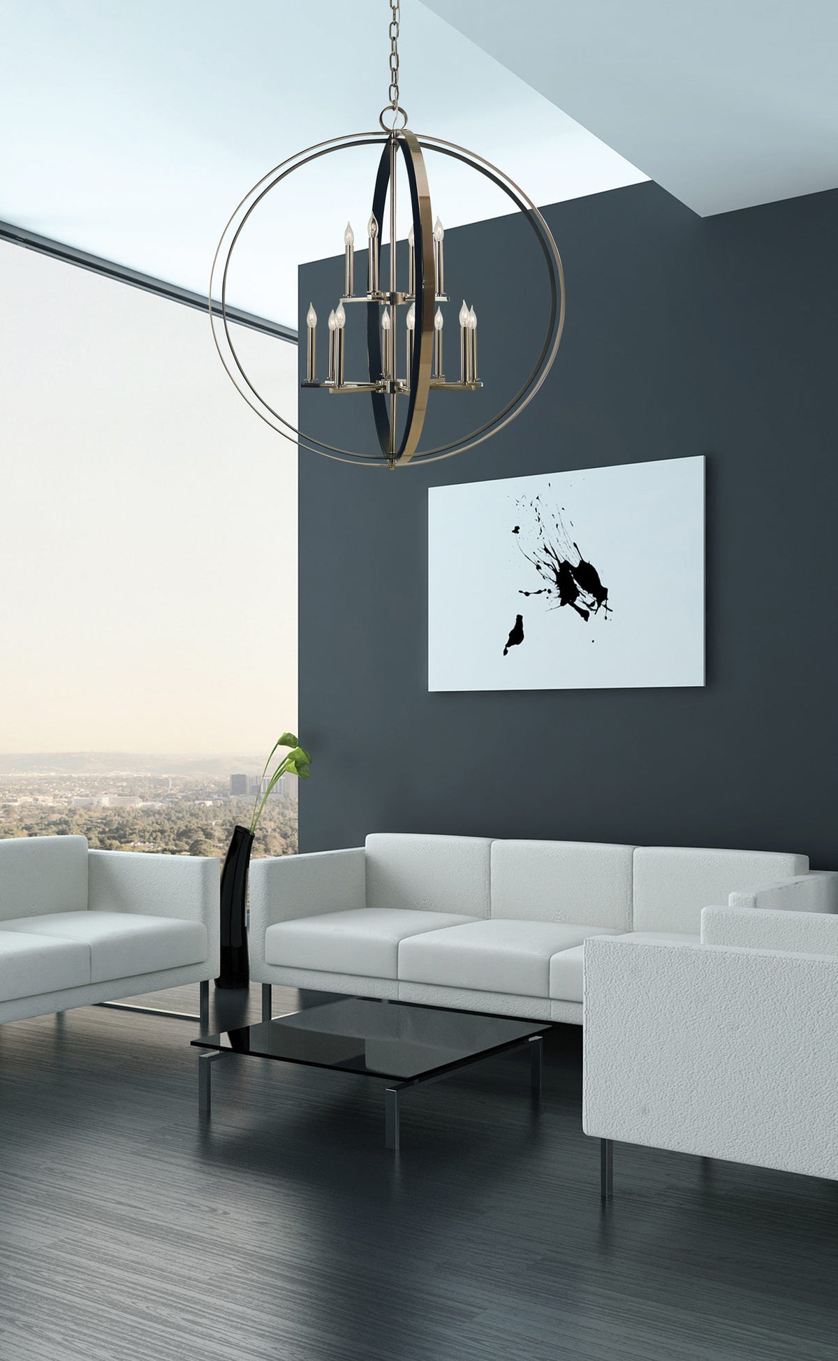 Nocturne Orbit Foyer Chandelier