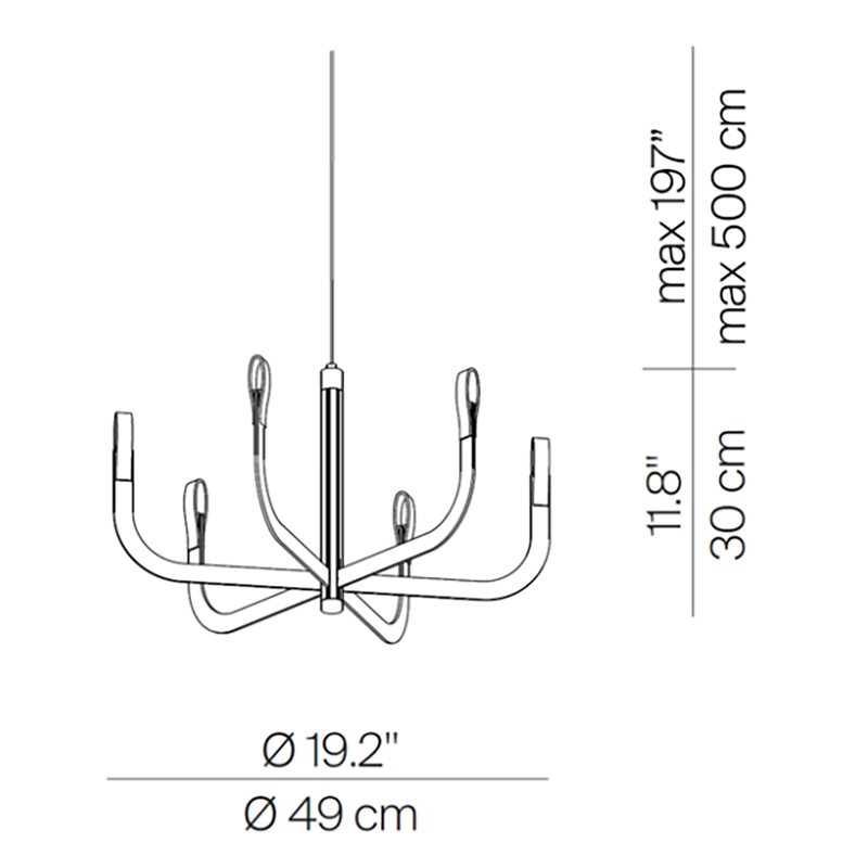 Noir Filament LED Chandelier