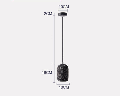 Nordic Industrial Cement Pendant Light / Grey / 220V / 5W warm light