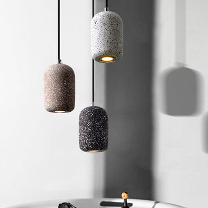 Nordic Industrial Cement Pendant Light / White / 220V / 5W white light