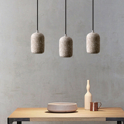 Nordic Industrial Cement Pendant Light / Grey / 220V / 5W white light