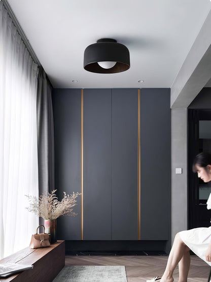 Nuvoro Wood Grain Ceiling Wall Light