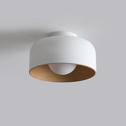 Nuvoro Wood Grain Ceiling Wall Light